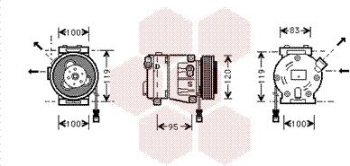 Van Wezel 1700K050 - Компресор, климатизация vvparts.bg