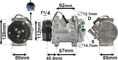 Van Wezel 1700K366 - Компресор, климатизация vvparts.bg