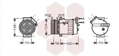 Van Wezel 1700K363 - Компресор, климатизация vvparts.bg