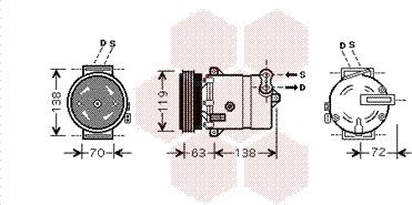 Van Wezel 1700K334 - Компресор, климатизация vvparts.bg