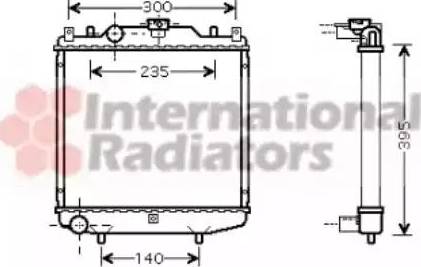 Van Wezel 81002051 - Радиатор, охлаждане на двигателя vvparts.bg