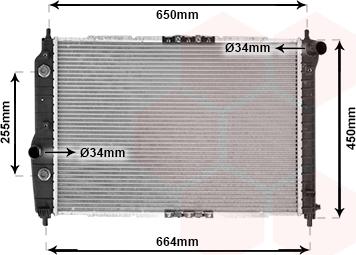 Van Wezel 81002068 - Радиатор, охлаждане на двигателя vvparts.bg