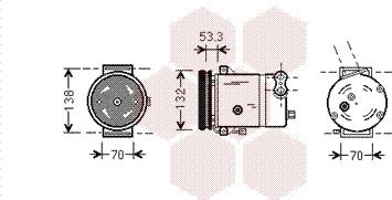 Van Wezel 8100K018 - Компресор, климатизация vvparts.bg