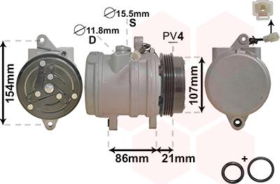 Van Wezel 8100K079 - Компресор, климатизация vvparts.bg