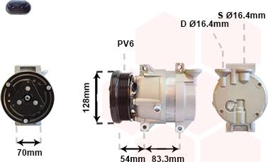 Van Wezel 8100K071 - Компресор, климатизация vvparts.bg