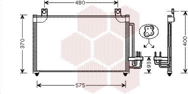 Van Wezel 83005031 - Кондензатор, климатизация vvparts.bg