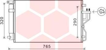 Van Wezel 83005153 - Кондензатор, климатизация vvparts.bg