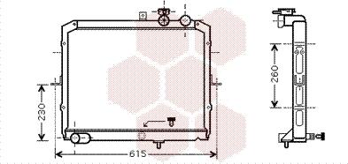 Van Wezel 83002033 - Радиатор, охлаждане на двигателя vvparts.bg