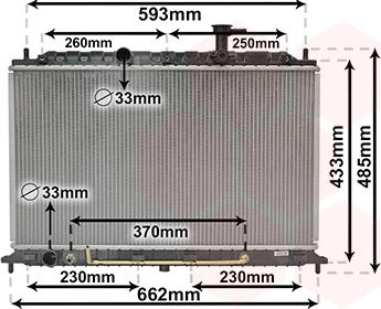 Van Wezel 83002152 - Радиатор, охлаждане на двигателя vvparts.bg