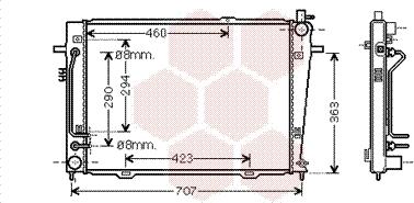 Van Wezel 83002132 - Радиатор, охлаждане на двигателя vvparts.bg