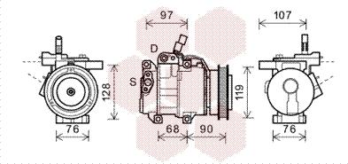 Van Wezel 8300K161 - Компресор, климатизация vvparts.bg