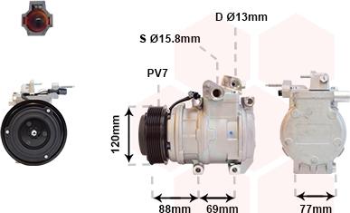 Van Wezel 8300K117 - Компресор, климатизация vvparts.bg