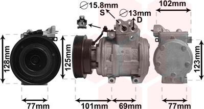 Van Wezel 8300K211 - Компресор, климатизация vvparts.bg