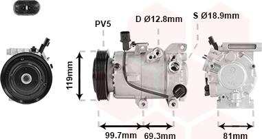 Van Wezel 8301K709 - Компресор, климатизация vvparts.bg