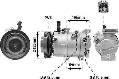 Van Wezel 8301K707 - Компресор, климатизация vvparts.bg