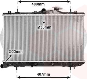 Van Wezel 82002047 - Радиатор, охлаждане на двигателя vvparts.bg