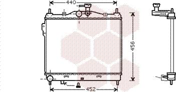 Van Wezel 82002101 - Радиатор, охлаждане на двигателя vvparts.bg