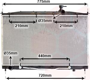 Van Wezel 82002174 - Радиатор, охлаждане на двигателя vvparts.bg