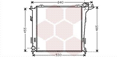 Van Wezel 82002207 - Радиатор, охлаждане на двигателя vvparts.bg