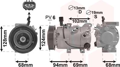 Van Wezel 8200K442 - Компресор, климатизация vvparts.bg