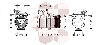 Van Wezel 8200K196 - Компресор, климатизация vvparts.bg