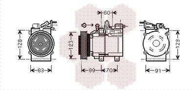 Van Wezel 8200K138 - Компресор, климатизация vvparts.bg