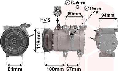 Van Wezel 8200K341 - Компресор, климатизация vvparts.bg