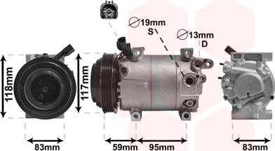 Van Wezel 8200K323 - Компресор, климатизация vvparts.bg