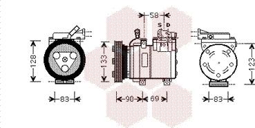 Van Wezel 8200K250 - Компресор, климатизация vvparts.bg