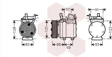 Van Wezel 8200K258 - Компресор, климатизация vvparts.bg