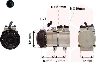 Van Wezel 8200K257 - Компресор, климатизация vvparts.bg