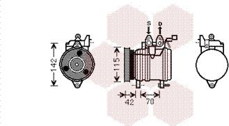 Van Wezel 8200K201 - Компресор, климатизация vvparts.bg