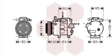 Van Wezel 8200K214 - Компресор, климатизация vvparts.bg