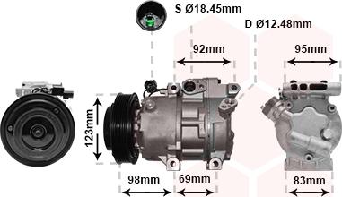 Van Wezel 8200K239 - Компресор, климатизация vvparts.bg