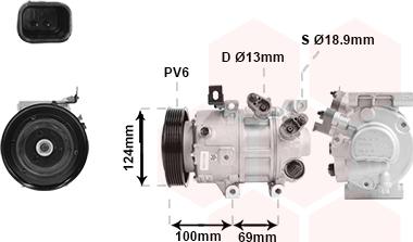 Van Wezel 8201K719 - Компресор, климатизация vvparts.bg