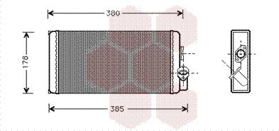 Van Wezel 30006188 - Топлообменник, отопление на вътрешното пространство vvparts.bg