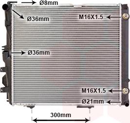 Van Wezel 30002072 - Радиатор, охлаждане на двигателя vvparts.bg