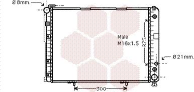 Van Wezel 30002177 - Радиатор, охлаждане на двигателя vvparts.bg