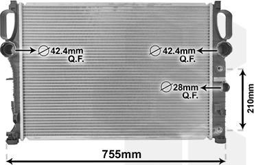 Van Wezel 30002341 - Радиатор, охлаждане на двигателя vvparts.bg