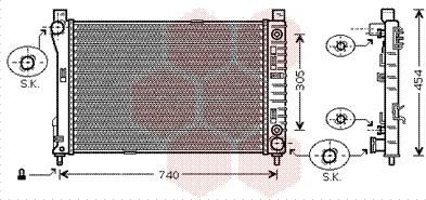 Van Wezel 30002339 - Радиатор, охлаждане на двигателя vvparts.bg