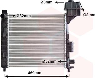 Van Wezel 30002247 - Радиатор, охлаждане на двигателя vvparts.bg