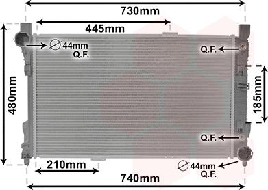 Van Wezel 30002286 - Радиатор, охлаждане на двигателя vvparts.bg