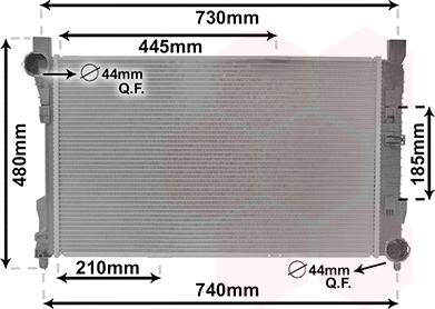 Van Wezel 30002288 - Радиатор, охлаждане на двигателя vvparts.bg