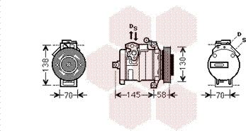 Van Wezel 3000K494 - Компресор, климатизация vvparts.bg