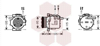 Van Wezel 3000K456 - Компресор, климатизация vvparts.bg