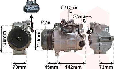 Van Wezel 3000K683 - Компресор, климатизация vvparts.bg