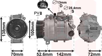 Van Wezel 3000K639 - Компресор, климатизация vvparts.bg