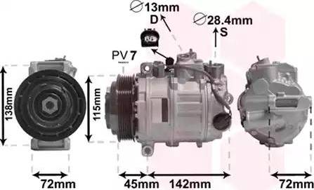 Van Wezel 3000K635 - Компресор, климатизация vvparts.bg