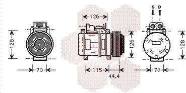 Van Wezel 3000K116 - Компресор, климатизация vvparts.bg