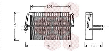 Van Wezel 3000V326 - Изпарител, климатична система vvparts.bg